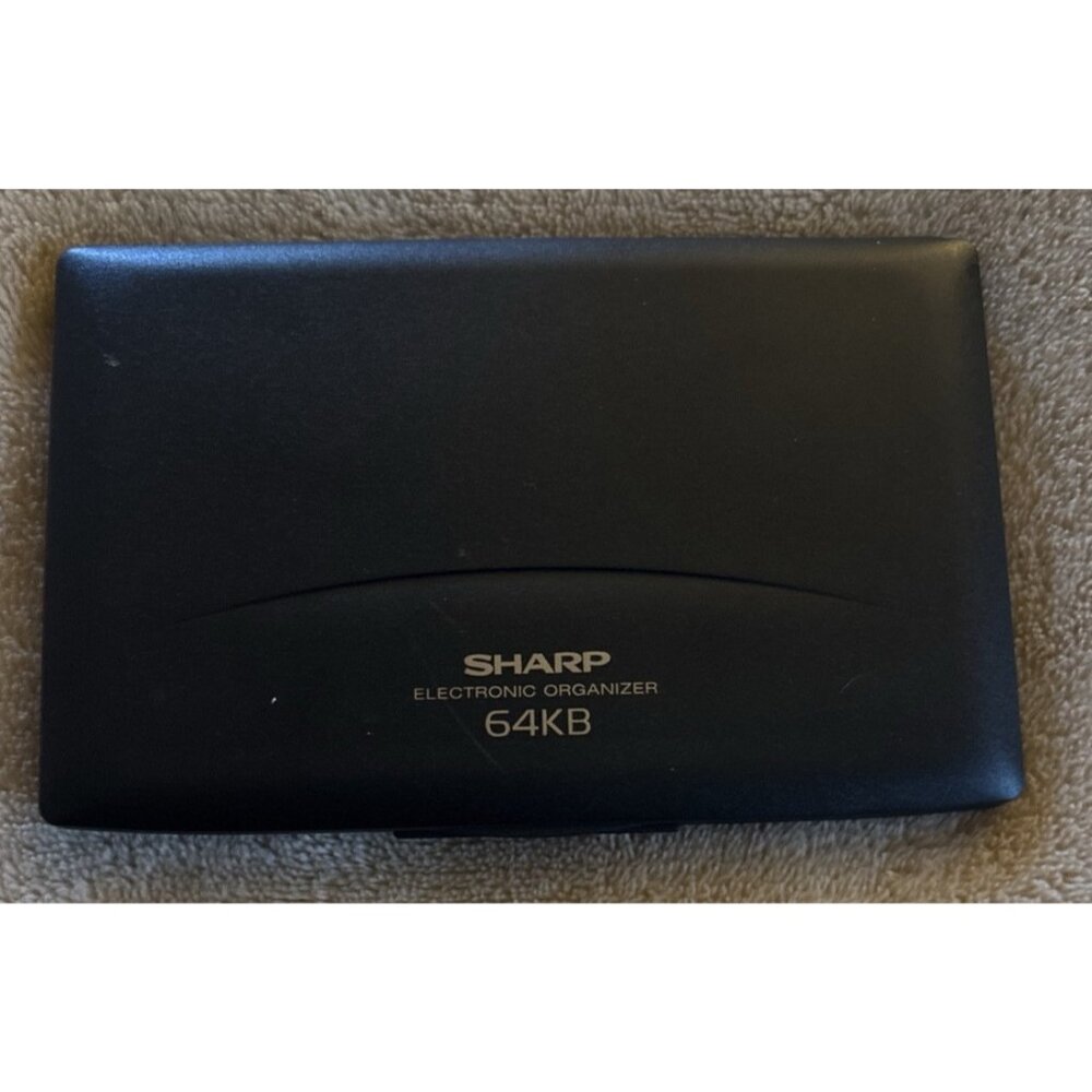 Vtg Working Sharp YO-160 Black Portable 64kb Electronic Personal Organizer 4 Ozs